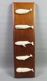 5 WHALEBONE WHALES PLAQUE