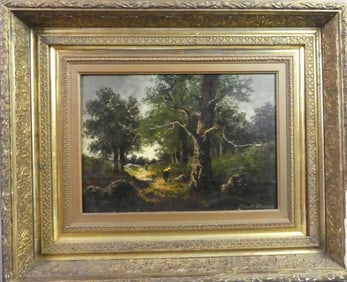 PAUL VERNON PAINTING - FRENCH LANDSCAPE