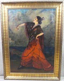 LOUIS KRONBERG - SPANISH DANCER PAINTING