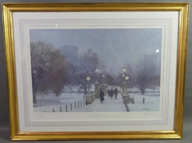 THOMAS DUNLAY PRINT - BOSTON GARDENS