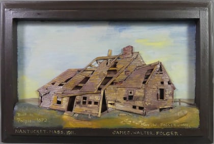 AFTER JW FOLGER - POLPIS WOOD PLAQUE