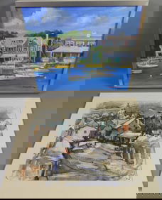 2 NANTUCKET PAINTINGS - BROOKS & FORESTIER