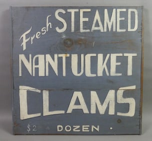 NANTUCKET CLAMS SIGN