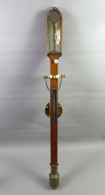 ANTIQUE ROSEWOOD STICK BAROMETER