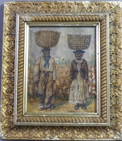 W.A. WALKER PAINTING - SHARECROPPERS