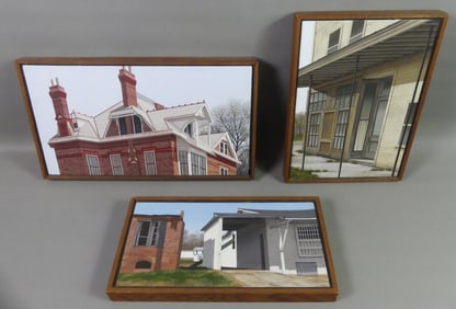 SUE WALL - 3 ARCHITECTURAL PAINTINGS