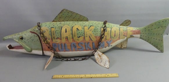 FISH TRADE SIGN - PULASKI NY