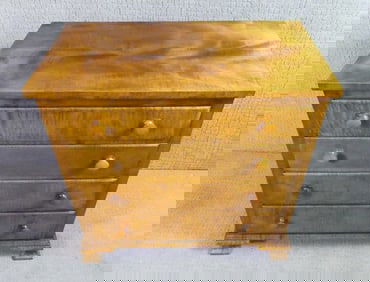 TIGER MAPLE BACHELOR CHEST