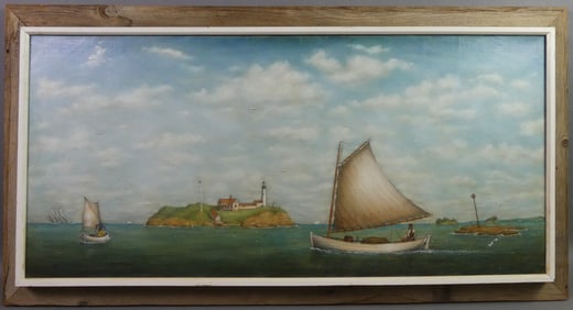 ALBERT BIGELOW - MAINE MARINE PAINTING