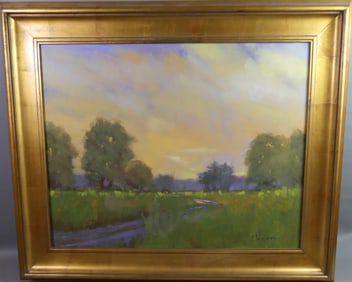 C. WALTON PAINTING - FRENCH SUNSET