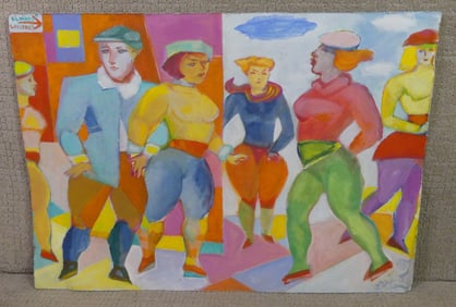 JOHN GRILLO PAINTING - 6 FIGURES