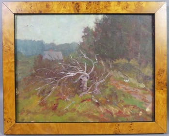 JOHN PAUPLIS PAINTING - CABIN