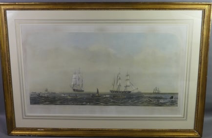 1870 BUFFORD PRINT - SPERM WHALING