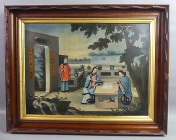 19TH C. CHINESE GENRE PAINTING