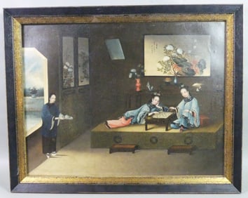 19TH C. CHINESE GENRE PAINTING