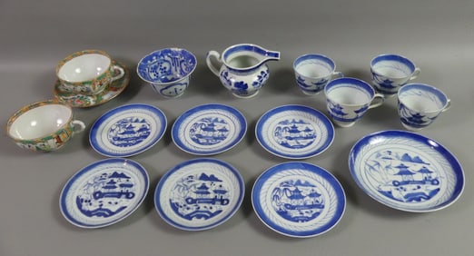 LOT MOSTLY CHINESE CANTON PIECES