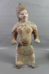 EARLY CHINESE POTTERY WARRIOR