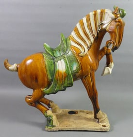 TANG DYNASTY POTTERY HORSE