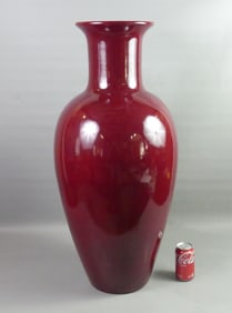 ITALIAN OXBLOOD FLOOR VASE