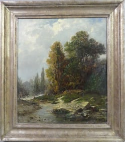 19TH C. LANDSCAPE PAINTING - SIGNED