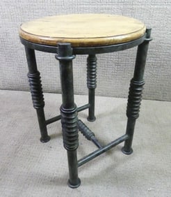 MODERN IRON & WOOD TABLE