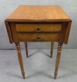 TIGER MAPLE 2 DRAWER TABLE