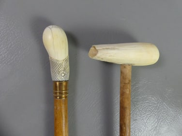 2 CANES - WHALE TOOTH & CLUB