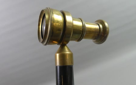 BRASS SPYGLASS CANE