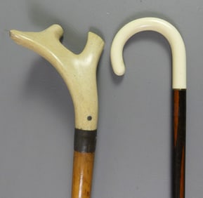 LARGE ANTLER & SHEPHERD HOOK CANES