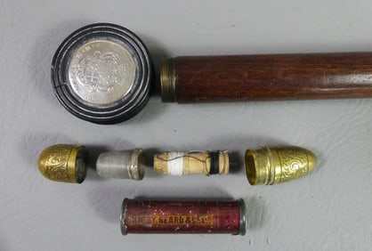 RARE SEWING KIT CANE