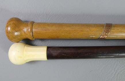 USS CONSTITUTION CANE & BONE KNOB