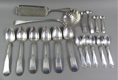 LOT OF COIN & STERLING SILVER FLATWARE