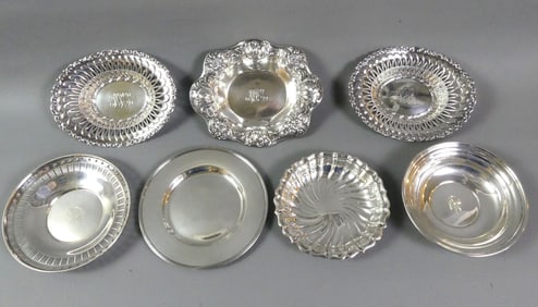 7 STERLING SILVER BOWLS