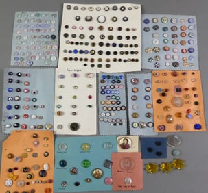 ANTIQUE GLASS BUTTON COLLECTION