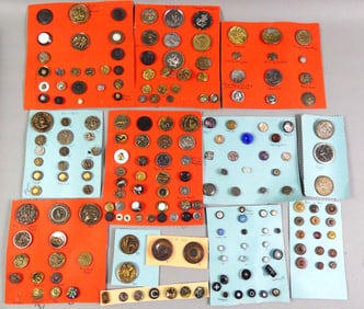 ASSORTED ANTIQUE BUTTON COLLECTION