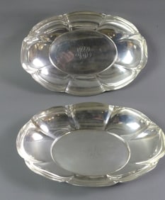 PAIR GORHAM STERLING SERVING BOWLS