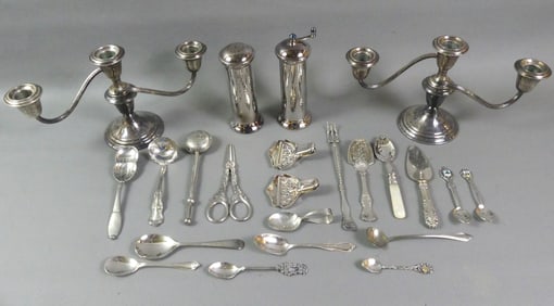 STERLING & SILVER PLATED LOT