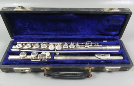 STERLING FLUTE SIGNED ARMSTRONG
