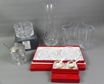 BACCARAT & WATERFORD GLASS LOT