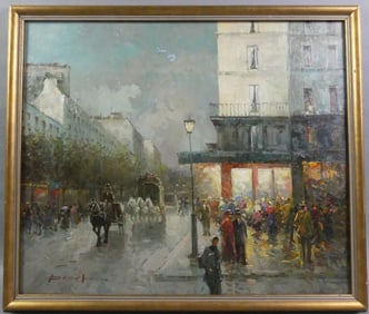 T. PENCKE PAINTING - CITYSCAPE