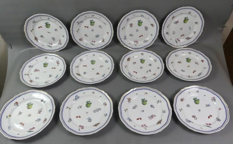 GINORI ITALIAN FRUITS DINNER PLATES