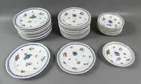 3 SETS GINORI ITALIAN FRUITS PLATES