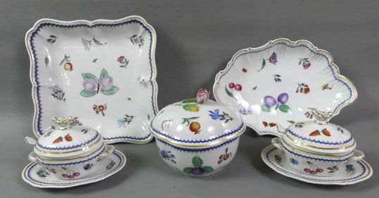5 GINOR ITALIAN FRUITS SERVING PIECES