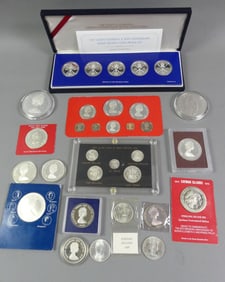 32 UK SILVER COINS