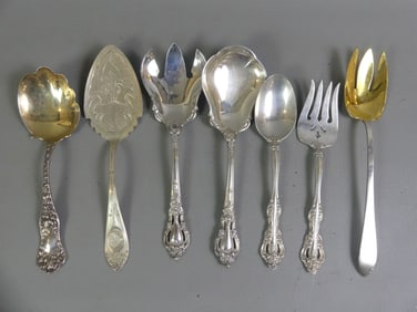 7 STERLING SILVER SERVING PCS