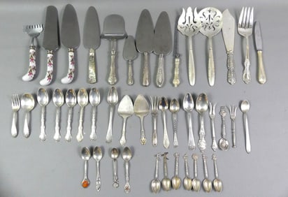 LOT MOSTLY STERLING SERVING PIECES