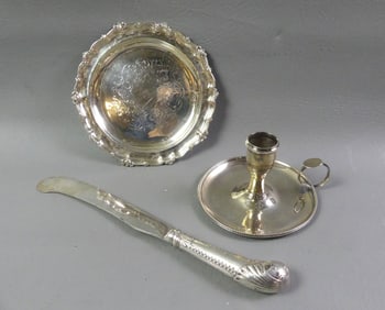 3 GEORGIAN SILVER ITEMS - SCOFIELD