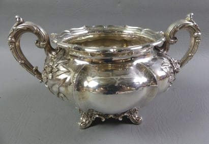 GEORGIAN STERLING SUGAR BOWL - BARNARD