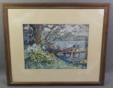 VIRGINIA SCHLUETER PAINTING - BACK BAY
