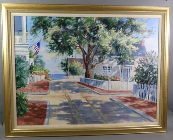 OIL LANDSCAPE PAINTING SIGNED TALLY